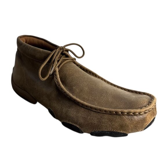 Twisted X Men's MDM0003 Leather Driving Moc Toe Chukka Boots in Brown Size 11.5M - Picture 3 of 12